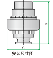 GMP煙氣脫硫專用噴嘴安裝尺寸圖