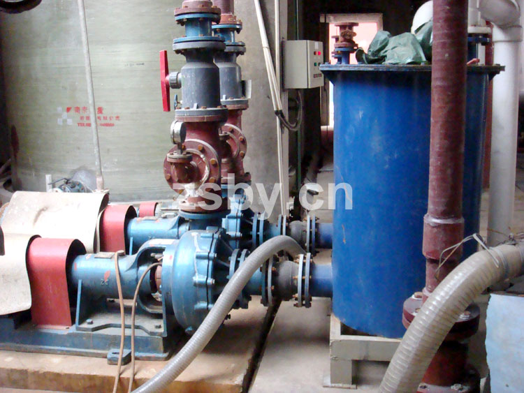 淮安飛洋鈦白廢酸濃縮工程中使用宙斯泵業(yè)酸泵