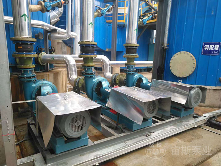 宙斯泵業(yè)150UHB-ZK-JS風(fēng)冷雙密封在泰山石膏脫硫工程中使用